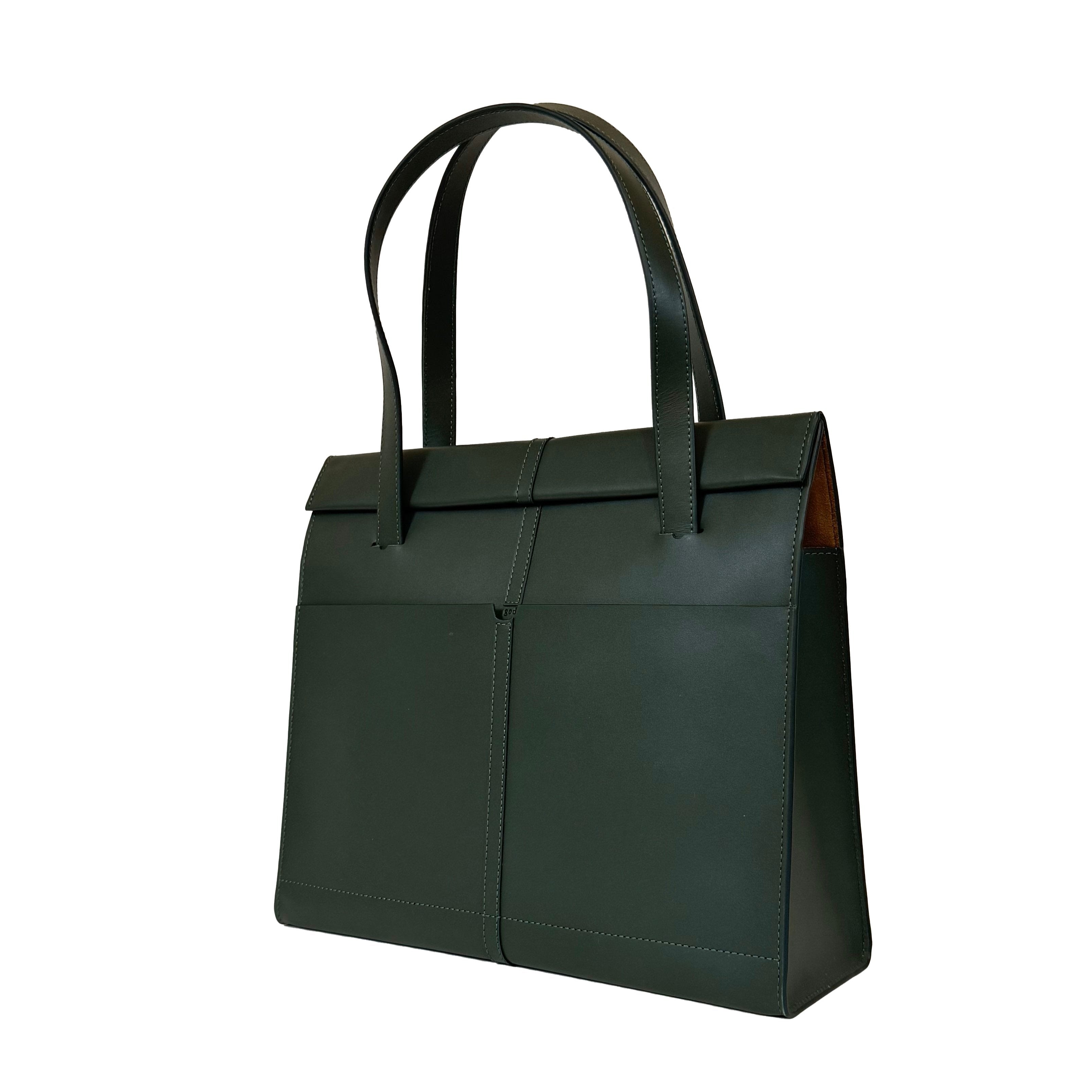 'The Roon' Shoulder Bag in Forest Green