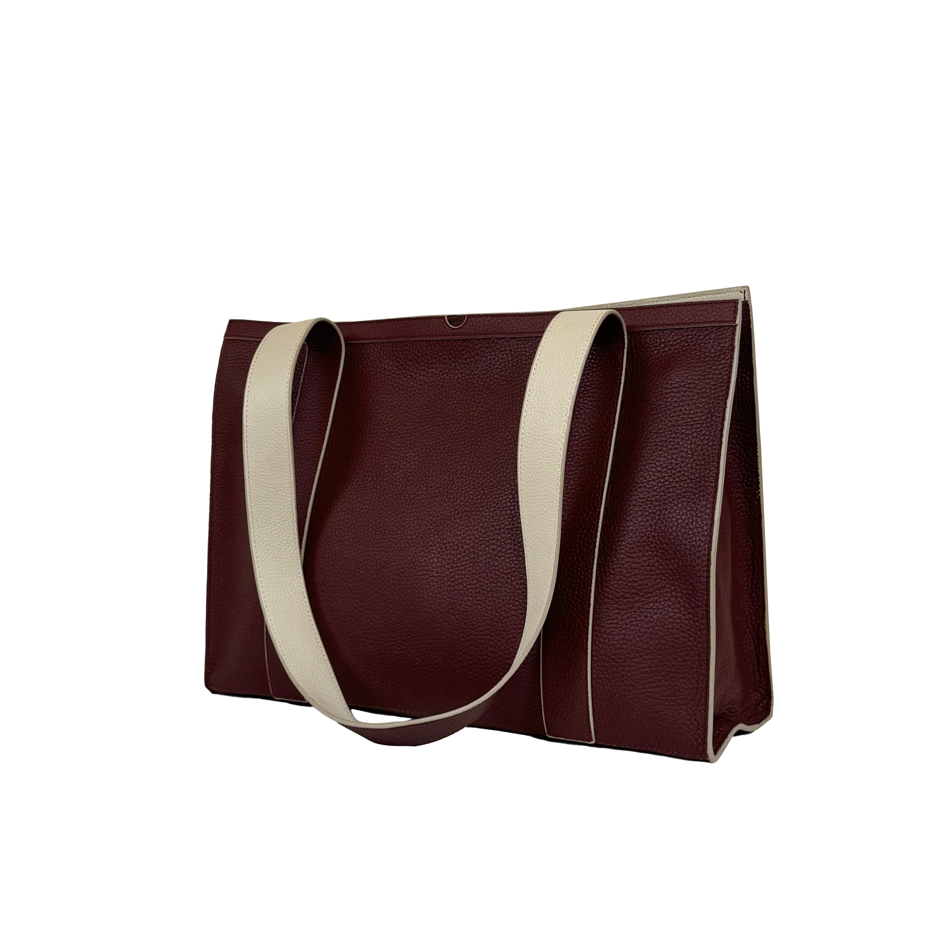 'The Maxwell' Tote Bag in Oxblood