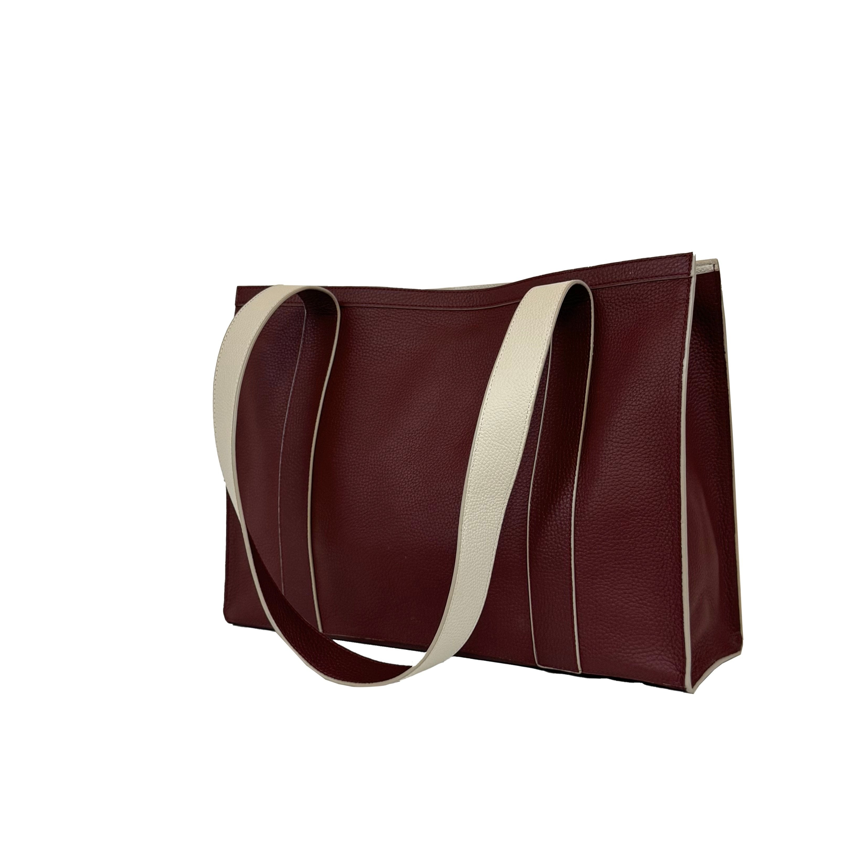 'The Maxwell' Tote Bag in Oxblood