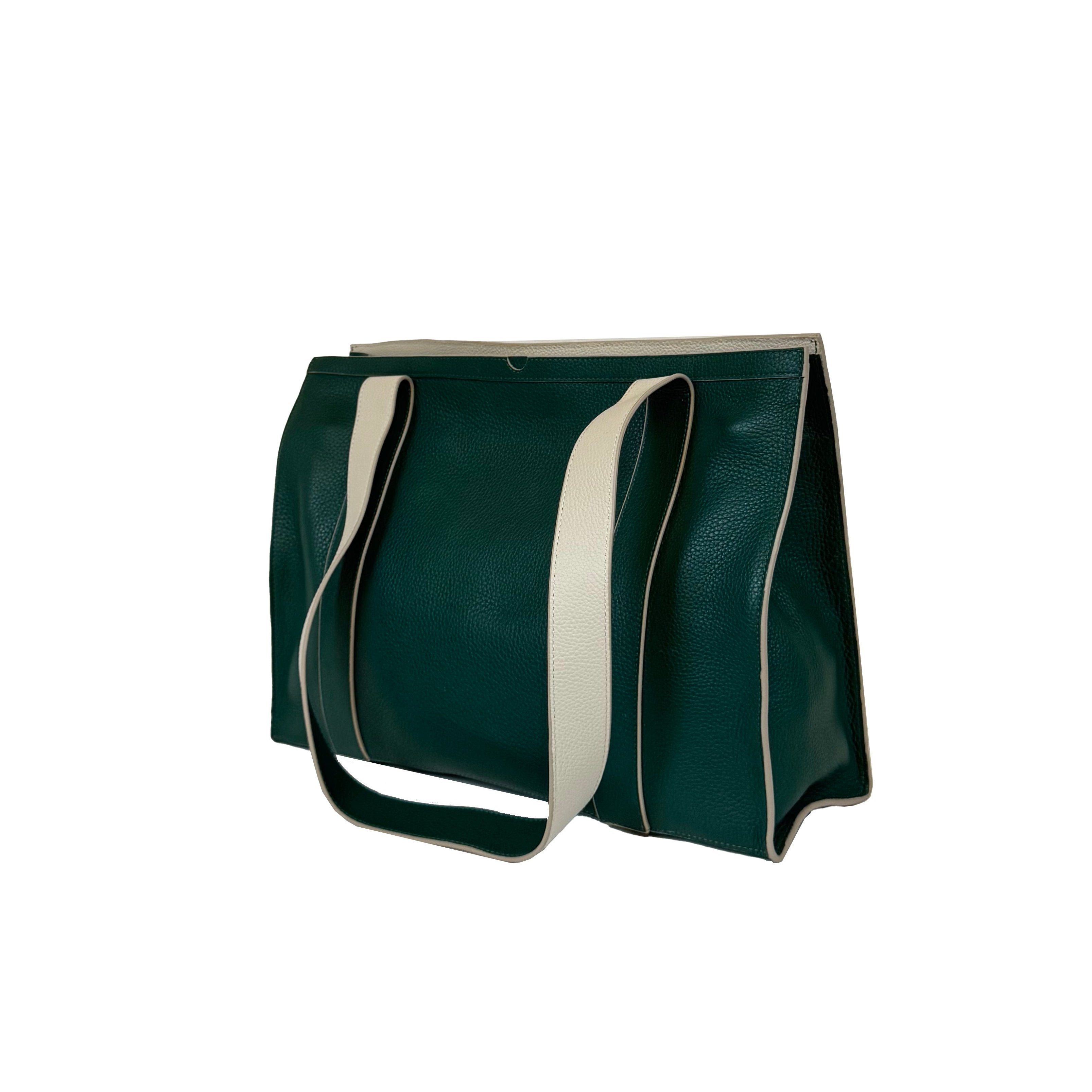 'The Maxwell' Tote Bag in Emerald Green