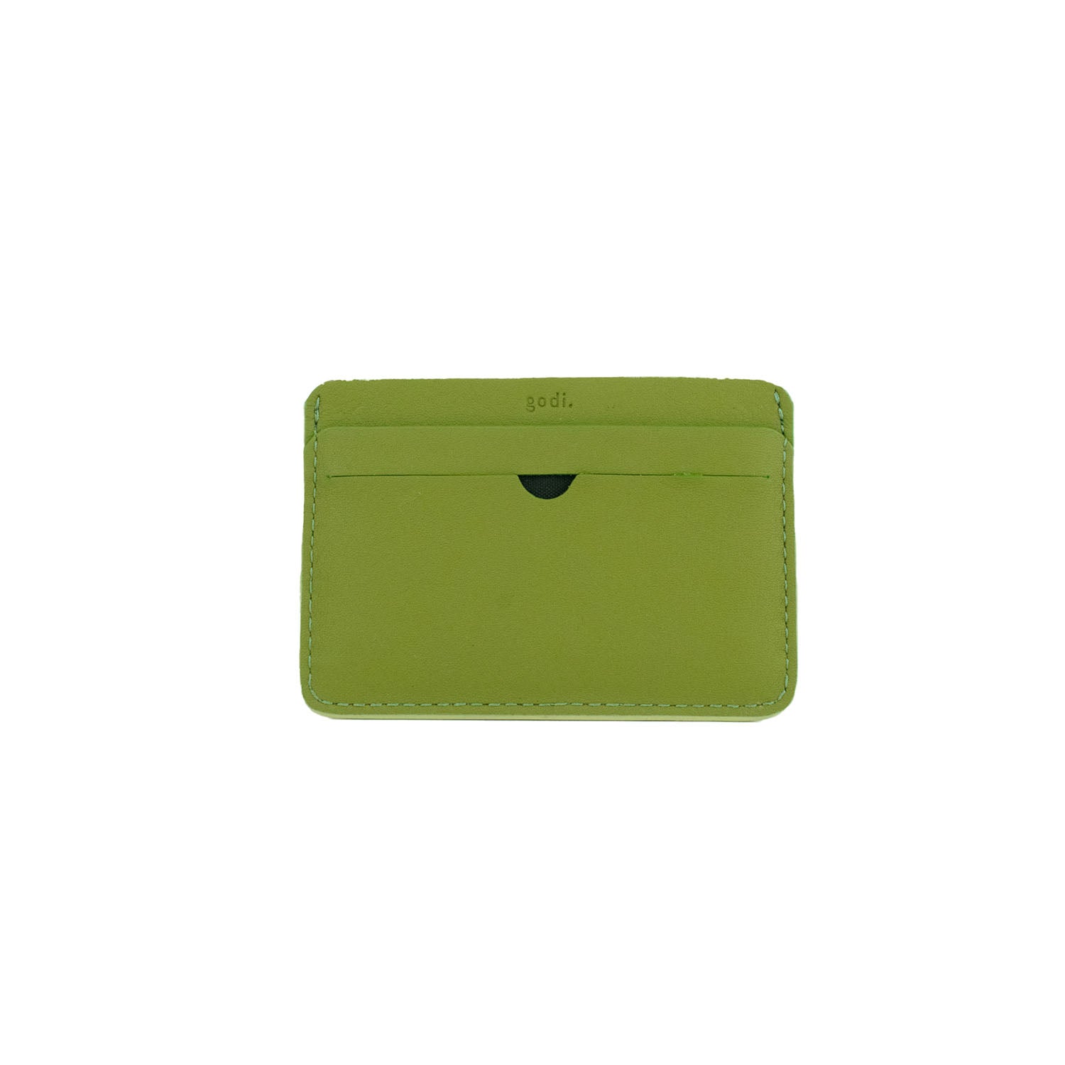 Slim Card Holder in Moss Green