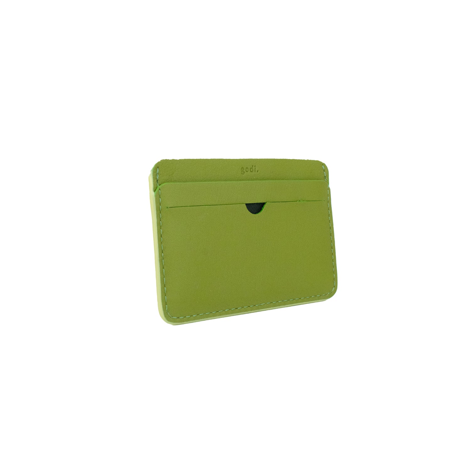 Slim Card Holder in Moss Green