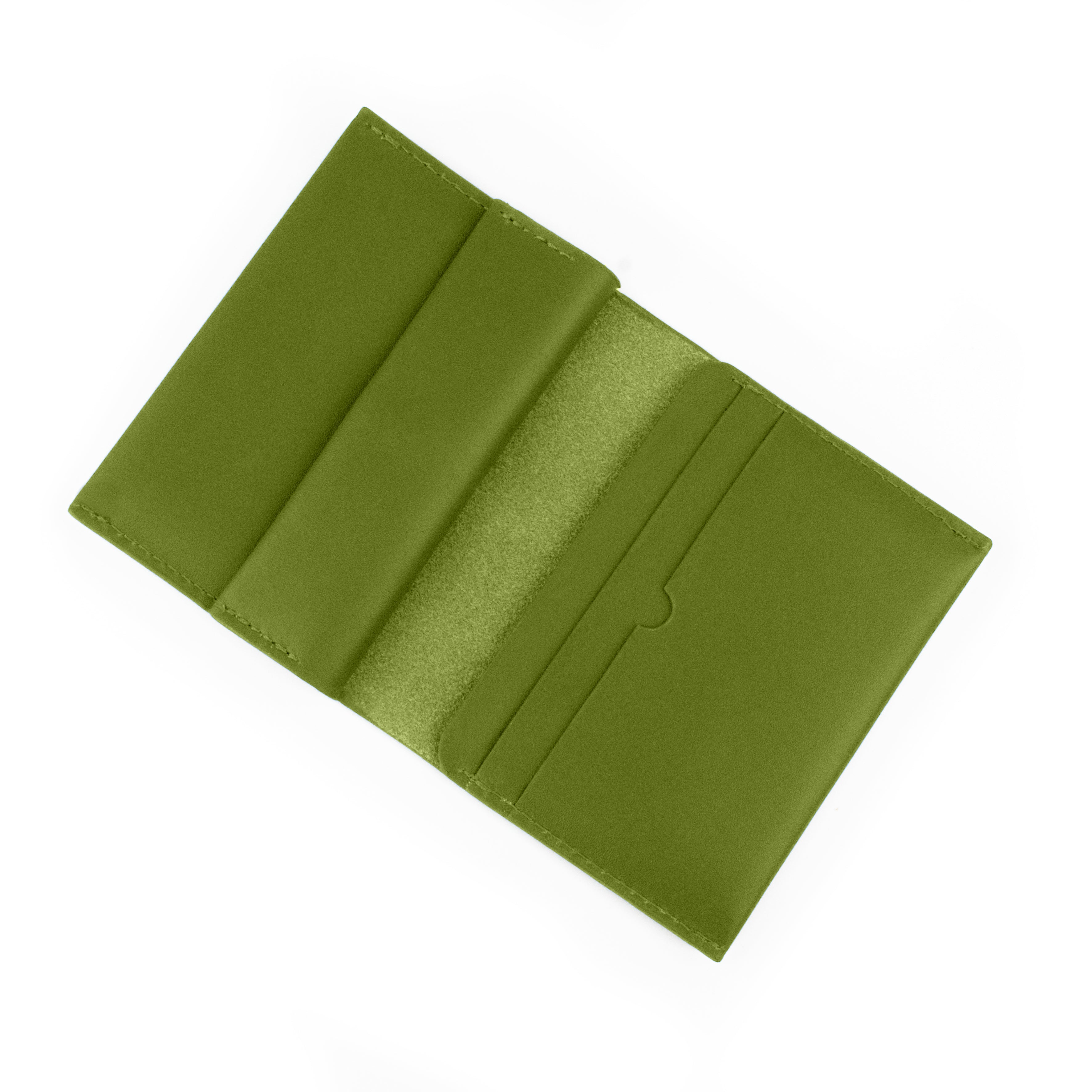 Coin & Card Wallet in Moss Green