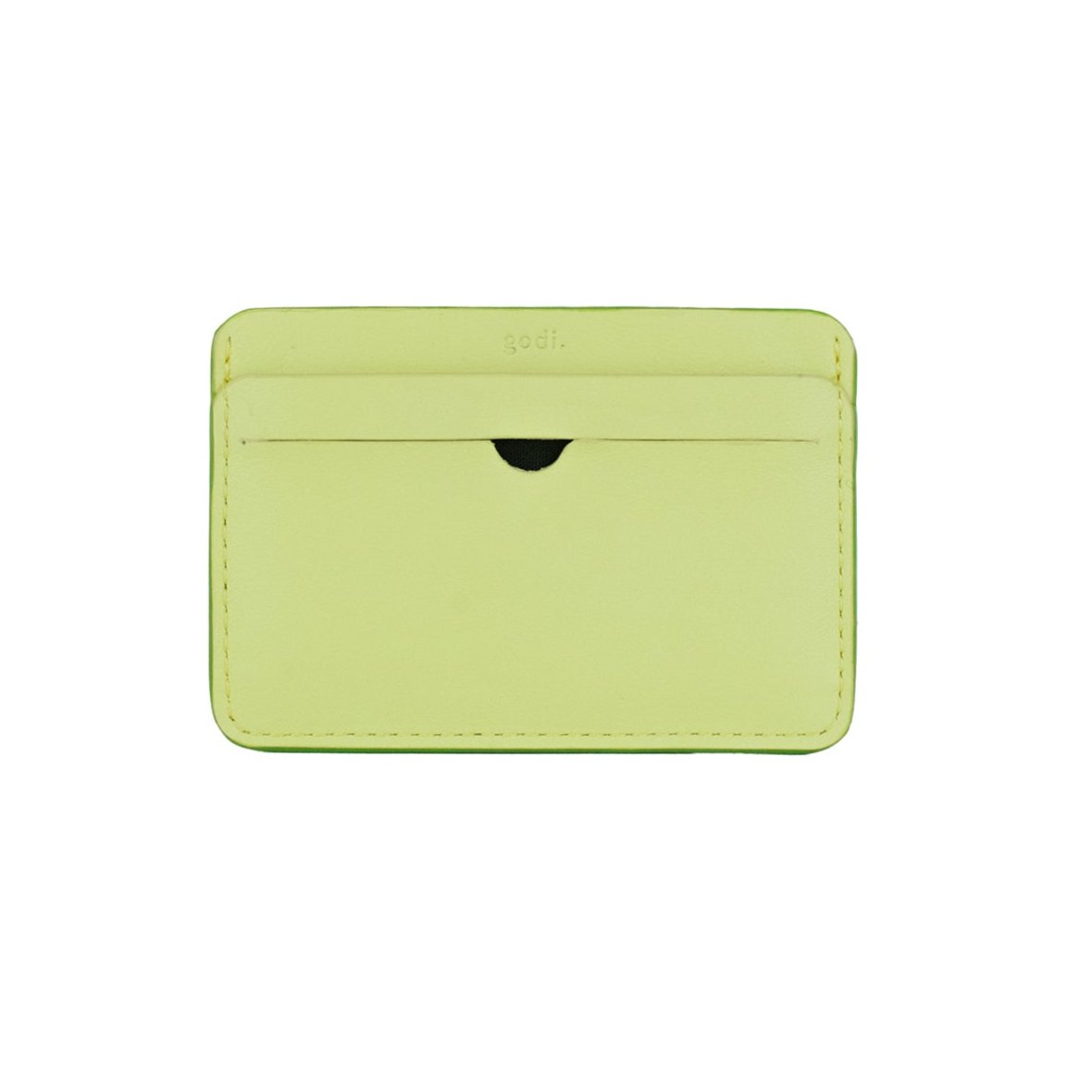 Slim Card Holder in Lime Butter