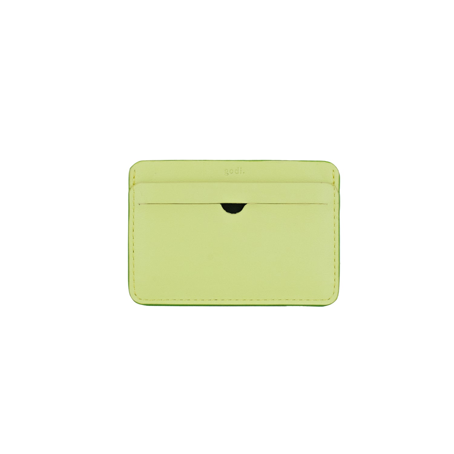 Slim Card Holder in Lime Butter