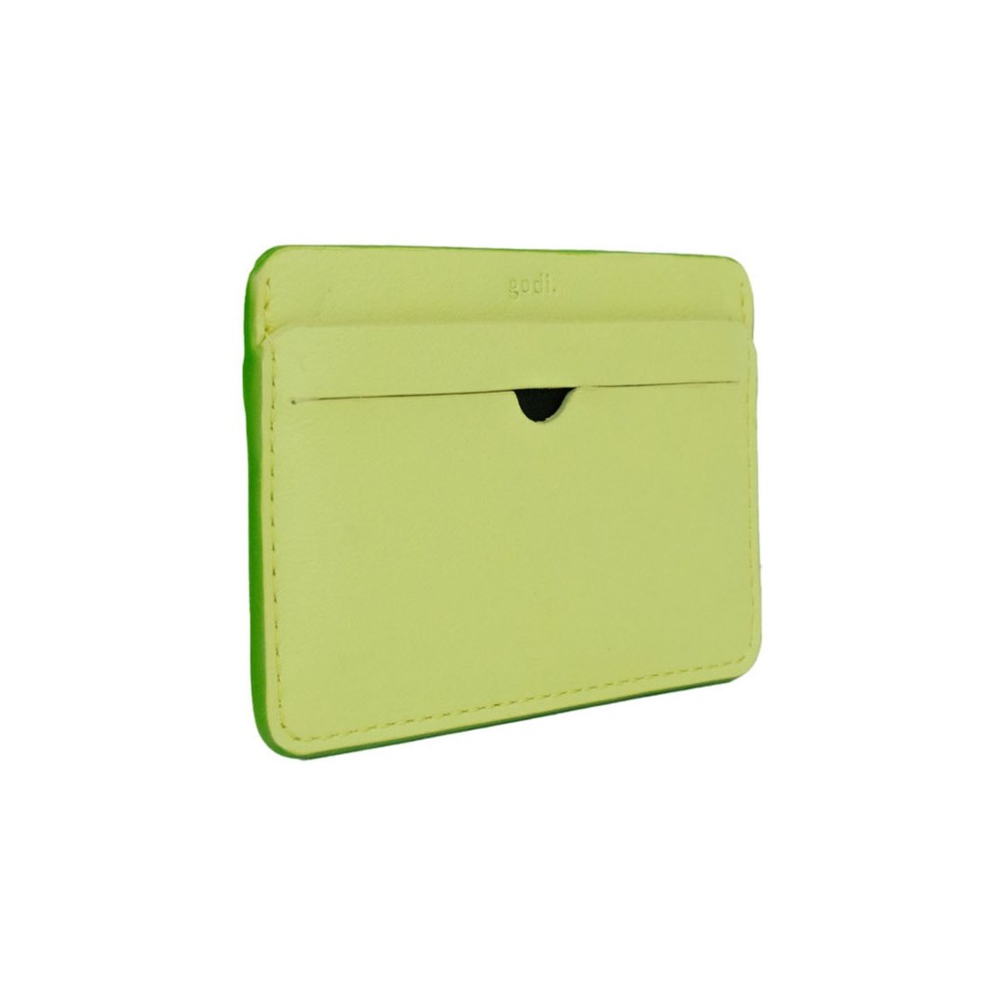 Slim Card Holder in Lime Butter