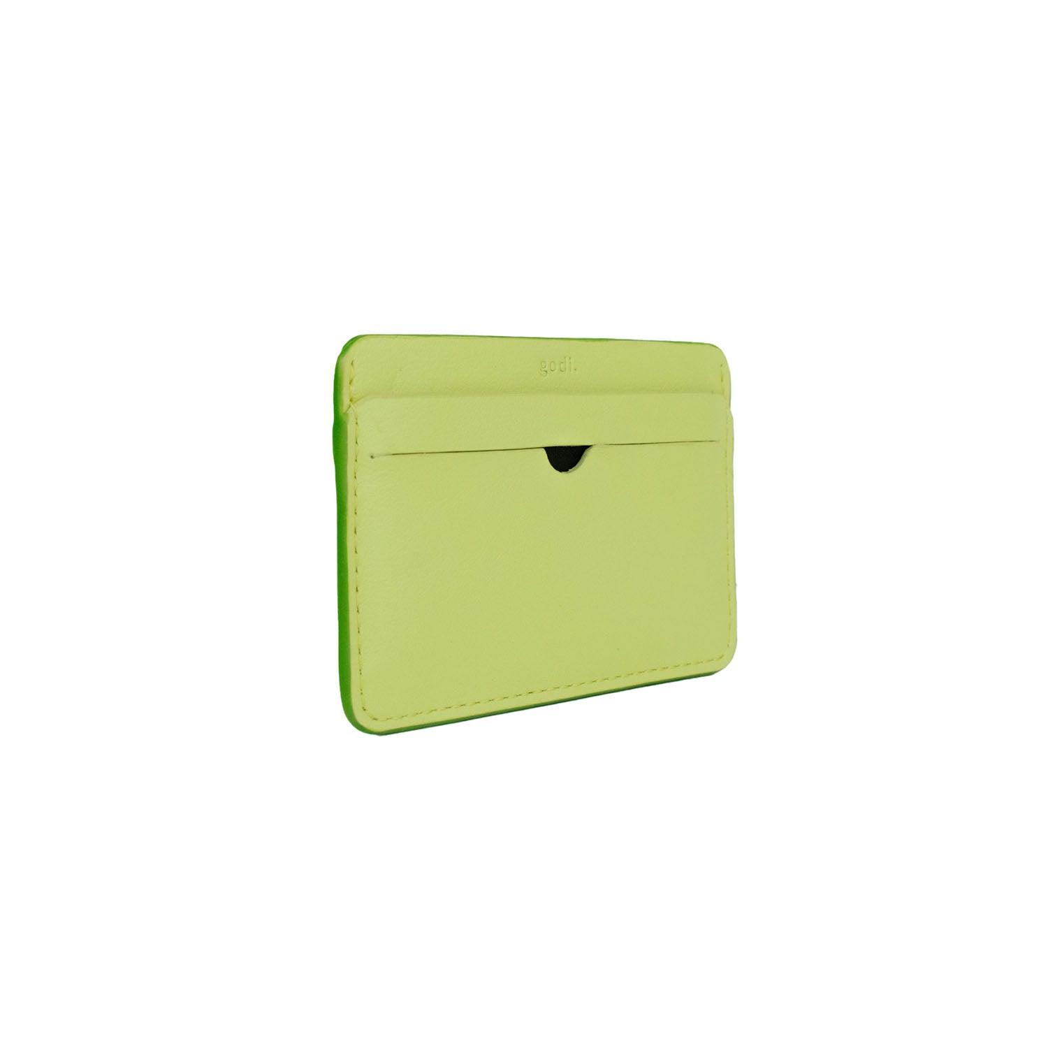 Slim Card Holder in Lime Butter